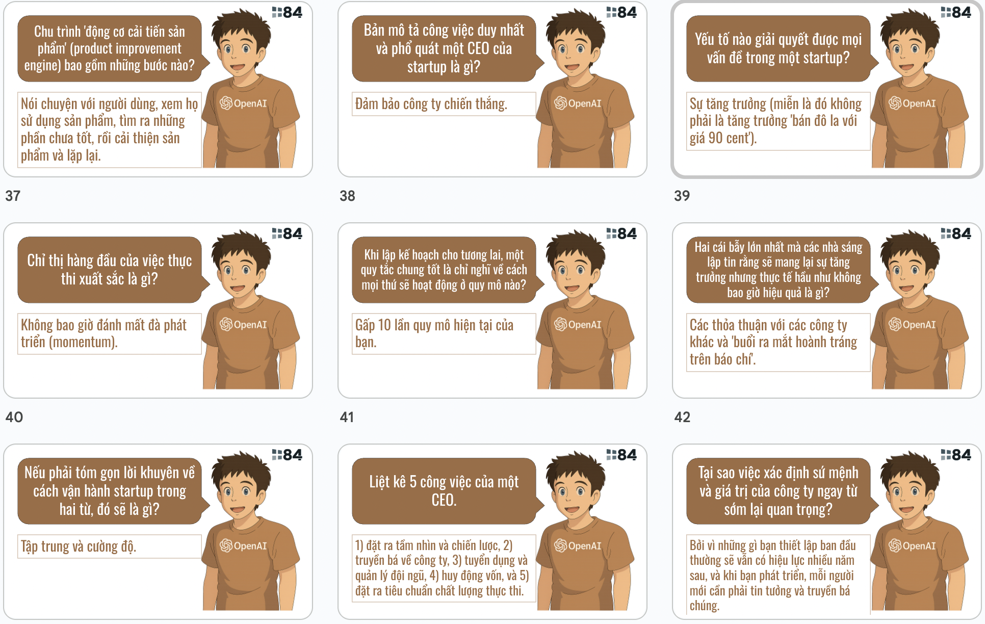 Có rất nhiều những chỉ dẫn cực kỳ hữu ích từ Sam Altman