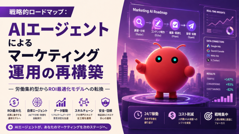 労働集約からの脱却：AIエージェントによる次世代マーケティング運用と独自知能資産の構築