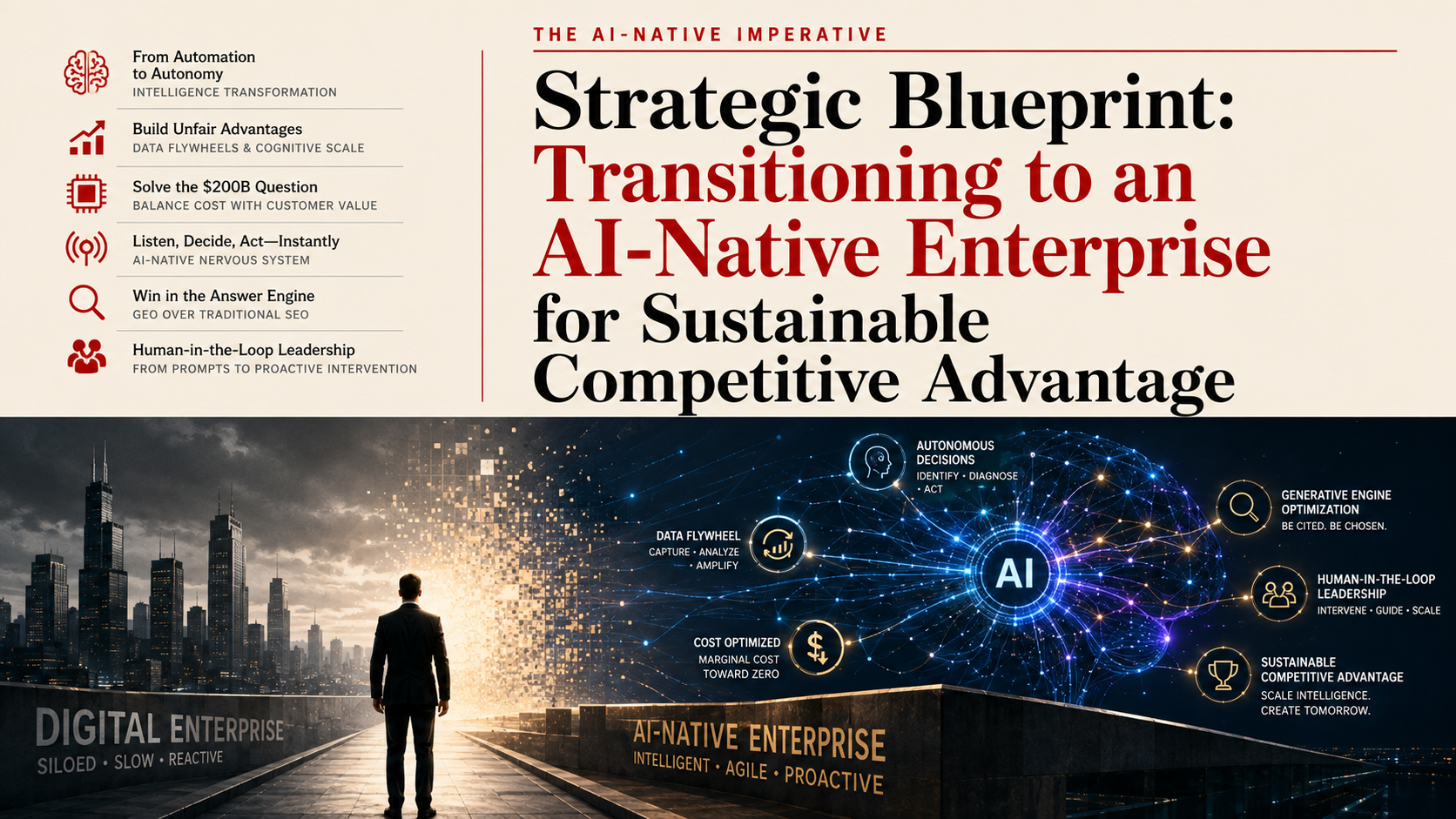 The AI-Native Blueprint: Restructuring Enterprise Operations for the Intelligence Era