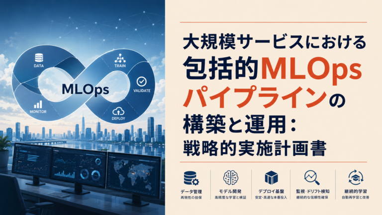エンタープライズ大規模サービスを支えるMLOps：実稼働パイプライン設計からLLM時代のシステム運用まで