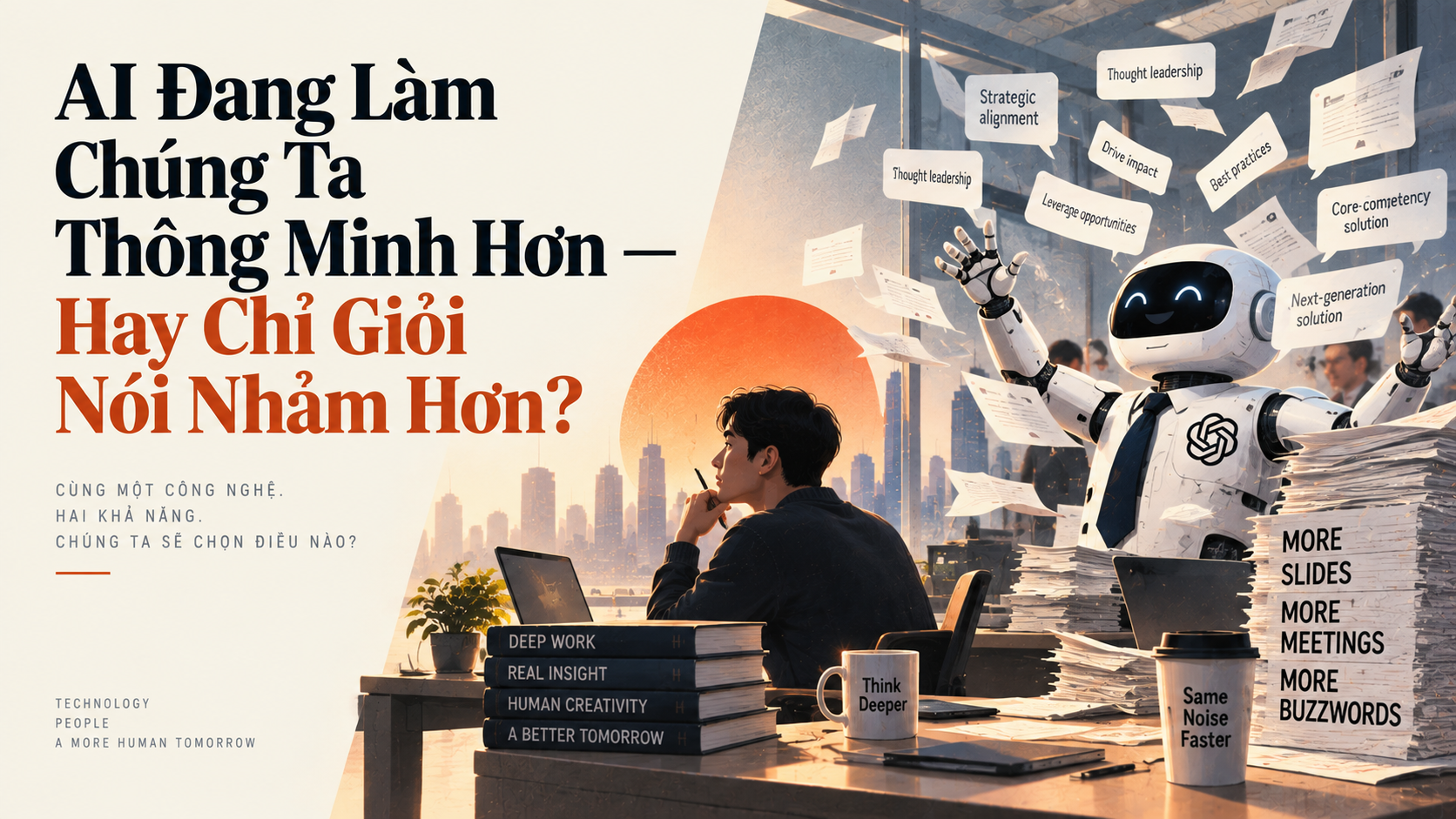 AI Không Cướp Việc Của Bạn. Nó Chỉ Giúp Bạn Bốc Phét Hiệu Quả Hơn