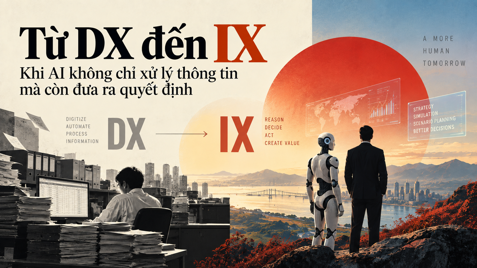 Từ DX sang IX: Khi AI không chỉ xử lý thông tin mà còn ra quyết định