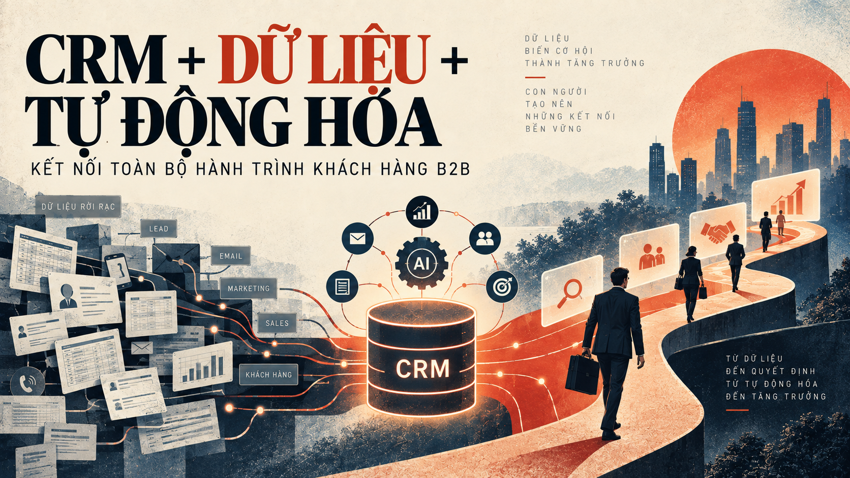 Tích hợp Dữ liệu CRM và Tự động hóa Hành trình Khách hàng B2B