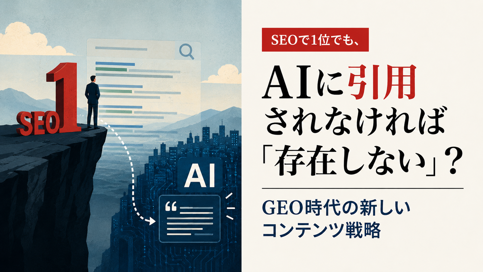 生成AIの回答に「引用される」ためのGEO戦略:SEOを超える次世代オプティマイゼーション