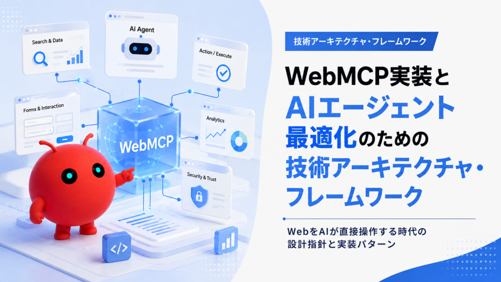 AIエージェントがWebを直接操作する未来：WebMCP実装と次世代アーキテクチャ