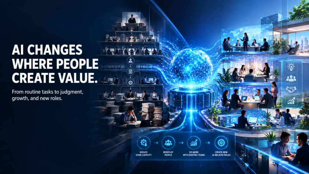 The Post-AI Workforce: What Actually Happens to Corporate Headcount After Successful Deployment