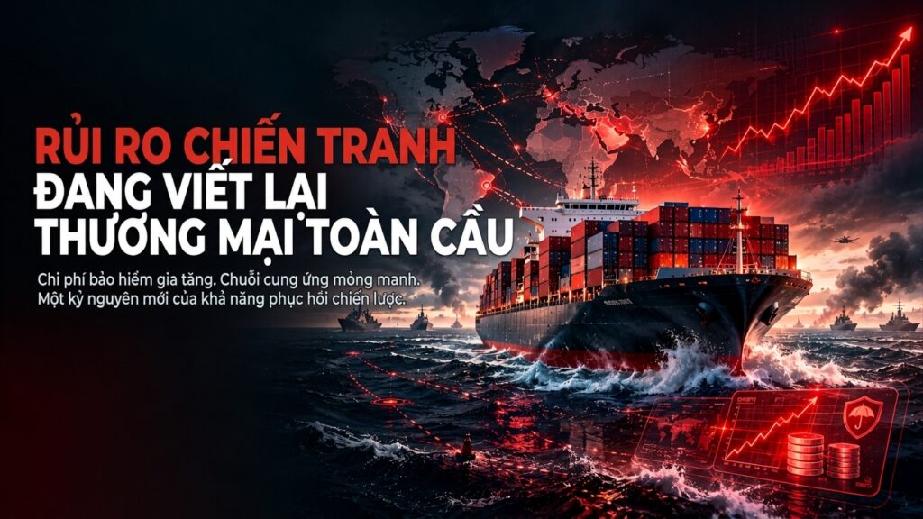 Phí rủi ro chiến tranh quay trở lại: khi bảng giá bảo hiểm trở thành bản tin địa chính trị