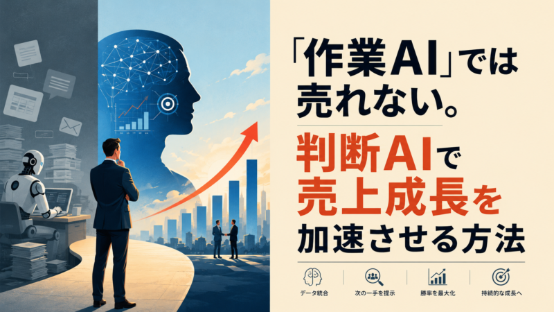 AIをMA・SFA・CRMに組み込み「売上成長」を最大化する方法：測定指標と実装ロードマップ