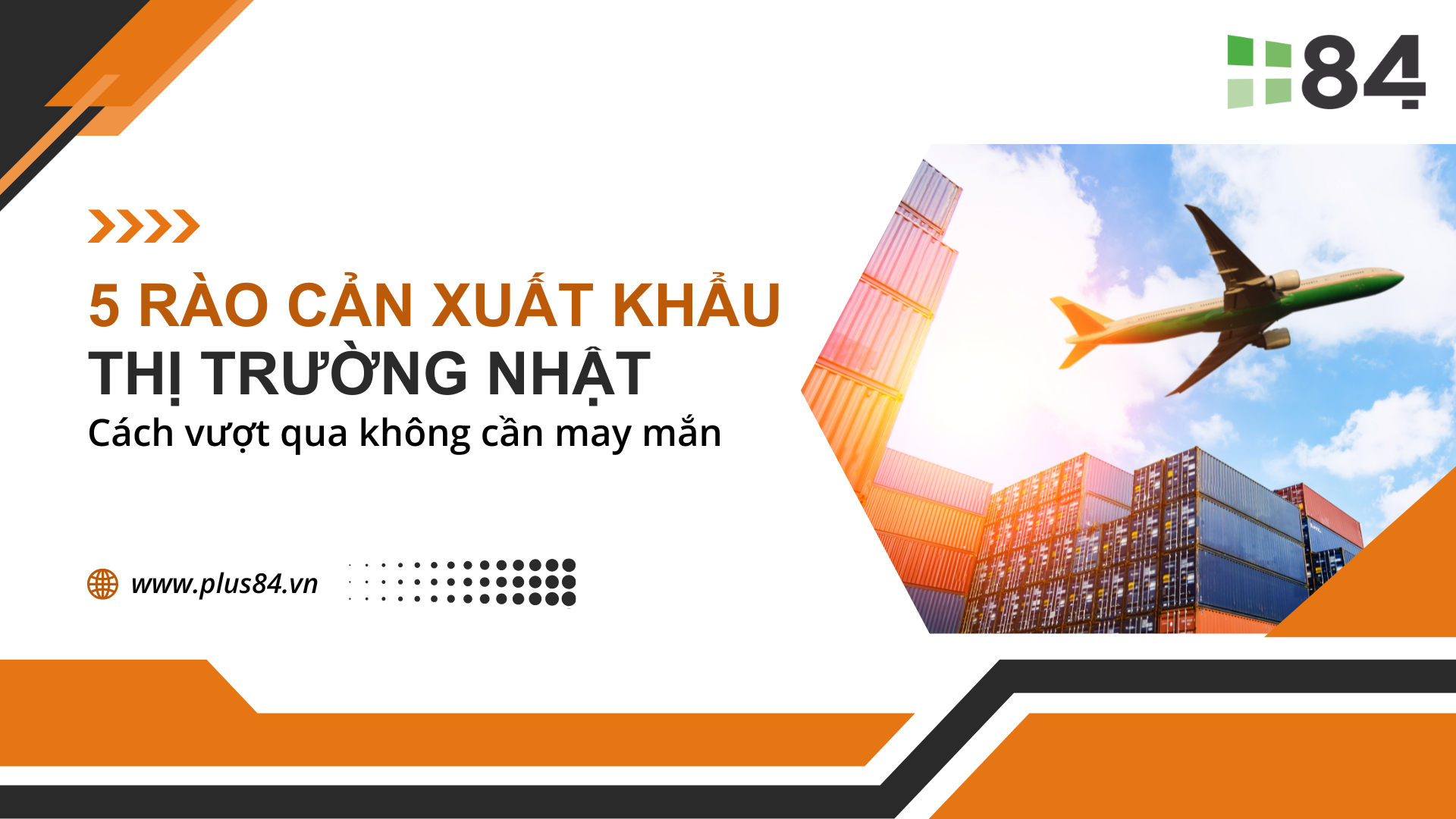 Black Orange and White Modern Sustainable Export Products Presentation