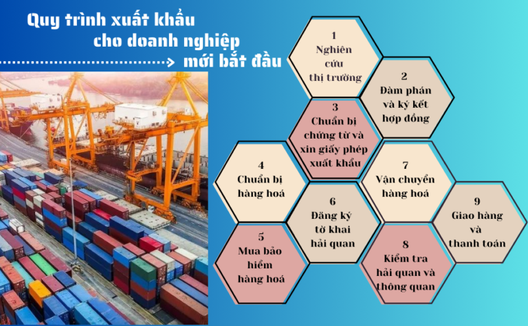 Quy trình xuất khẩu cho doanh nghiệp mới bắt đầu.