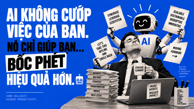 AI Không Cướp Việc Của Bạn. Nó Chỉ Giúp Bạn Bốc Phét Hiệu Quả Hơn