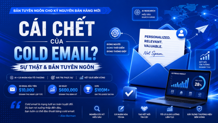 Cold Email chưa chết. Chỉ có những người làm nó sai đang biến mất.
