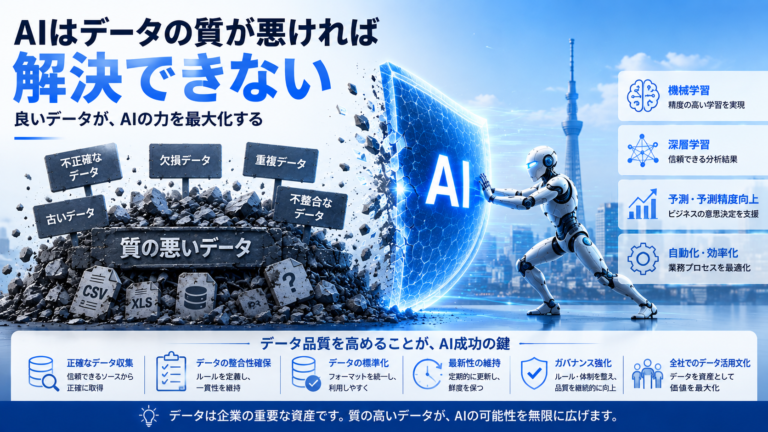 「AIの性能」より、「データの真実性」が未来を決める。