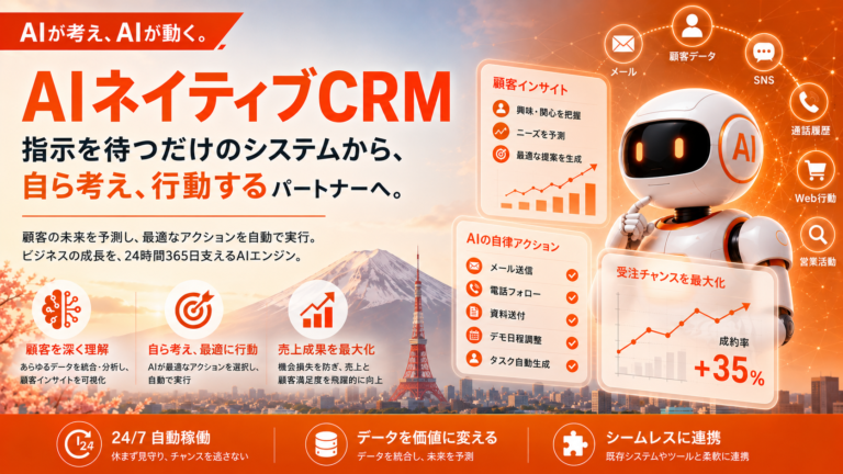 「次に何をするか」をCRMが決める時代。