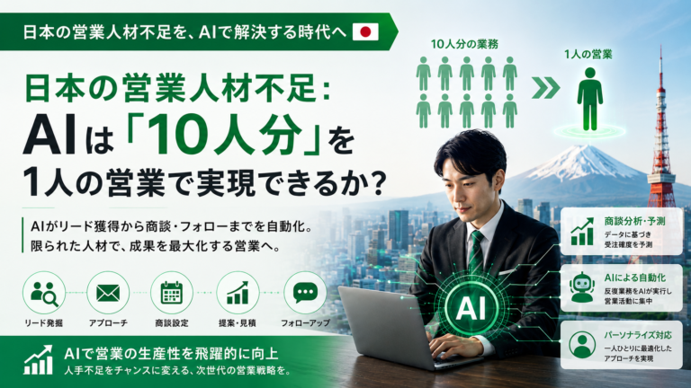 日本のSales人材不足をAIは解決できるのか？「AI Factory」という答え