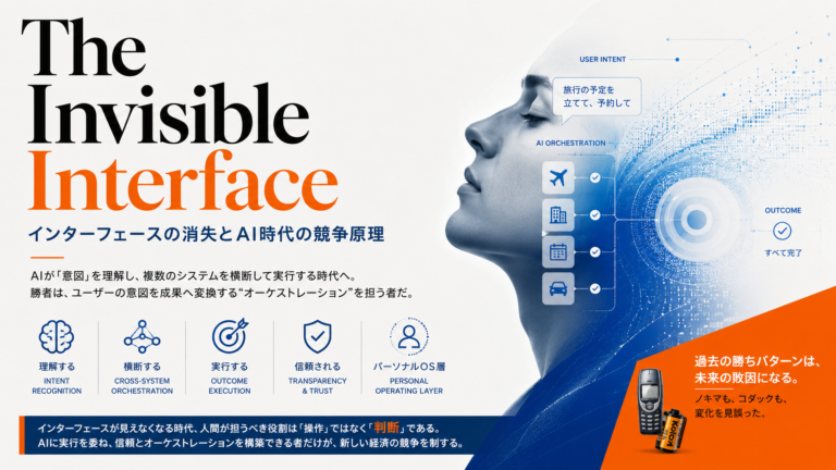インターフェースの消失とAI時代の競争原理