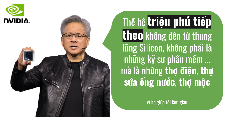 nvidia_ceo "Cách tốt nhất để dự đoán tương lai là tạo ra nó." Jensen Huang, CEO của NVIDIA